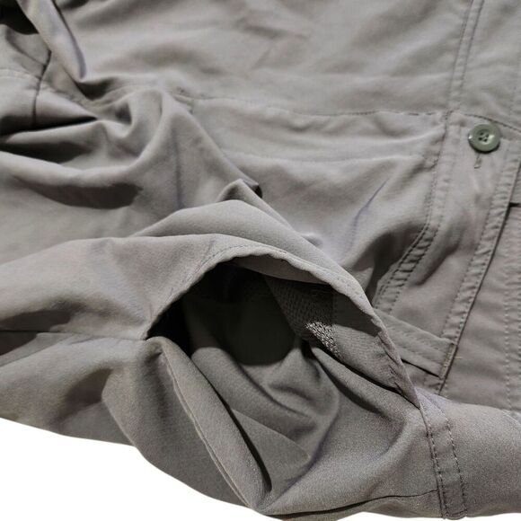 Magellan Shorts For Mens Size 42 Gray Flat Front Chino Casual - Picture 3 of 10